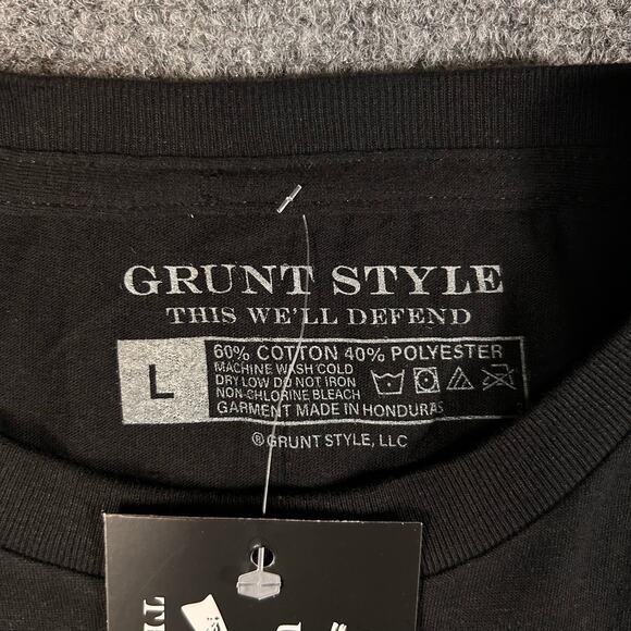 Grunt Style T Shirt Men's L Black Meat Sweats New With Tag - Picture 3 of 8